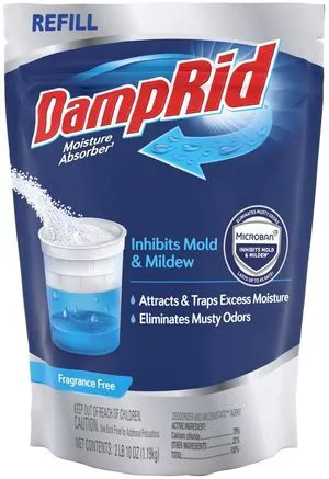 DampRid Moisture Absorber 42oz Refill Bag, Fragrance Free, 1Count DampRid Moisture Absorber 42oz Refill Bag, Fragrance Free, 1Count