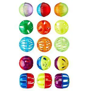 Vibrant Life Plastic Ball Cat Toys Value Pack, 15 Count Vibrant Life Plastic Ball Cat Toys Value Pack, 15 Count