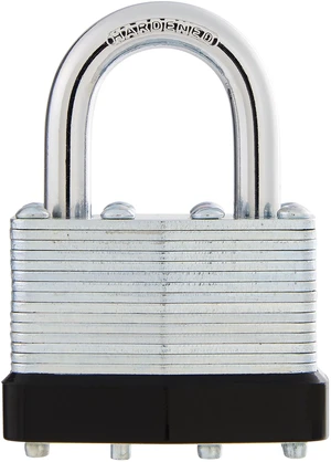Hyper Tough 1-3/4in. (44mm) Laminated Steel Keyed Padlock with 1in. (25mm) Hardened Steel Shackle Hyper Tough 1-3/4in. (44mm) Laminated Steel Keyed Padlock with 1in. (25mm) Hardened Steel Shackle