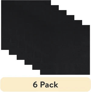 Way To Celebrate Disposable Paper Party Napkins, Black, 6.5in x 6.5in, 6 Pack, 24 Count Way To Celebrate Disposable Paper Party Napkins, Black, 6.5in x 6.5in, 6 Pack, 24 Count