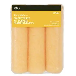 Good 9 x 3/8 in. Knit Polyester Roller Cover, 3 Pack Good 9 x 3/8 in. Knit Polyester Roller Cover, 3 Pack