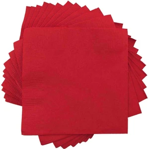 JAM Paper Small Beverage Napkins, 5x5, Red, 40/Pack JAM Paper Small Beverage Napkins, 5x5, Red, 40/Pack