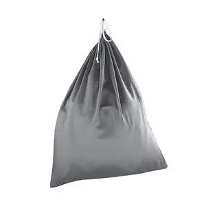 Mainstays Drawstring Polyester Cotton Laundry Bag for Clothing Storage, Gray Mainstays Drawstring Polyester Cotton Laundry Bag for Clothing Storage, Gray