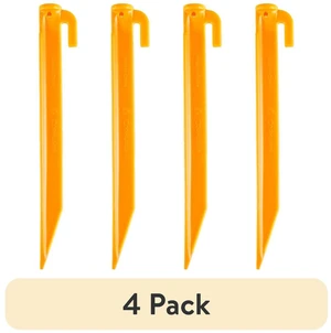 Coghlan's Tent Pegs 4-Pack, 9in, Lightweight 100% Recycled Plastic Coghlan's Tent Pegs 4-Pack, 9in, Lightweight 100% Recycled Plastic