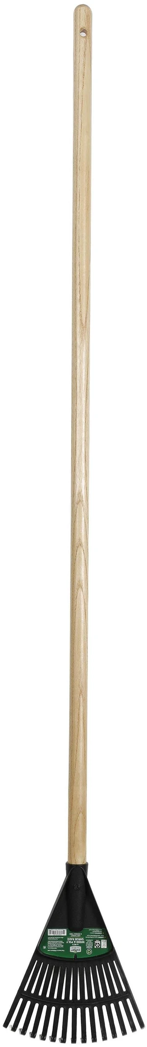 8-Inch Expert Gardener Wood and Poly Shrub Leaf Rake 8-Inch Expert Gardener Wood and Poly Shrub Leaf Rake