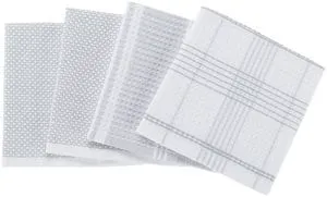 Better Homes & Gardens 4-Pack Kitchen Towels, Soft Silver Better Homes & Gardens 4-Pack Kitchen Towels, Soft Silver
