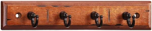 Mainstays Antique Walnut Key Rail with 4 Satin Nickel Hooks, 8.75in, 2lb, 1 Pack Mainstays Antique Walnut Key Rail with 4 Satin Nickel Hooks, 8.75in, 2lb, 1 Pack