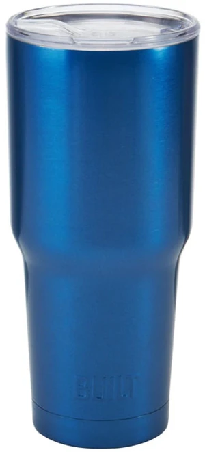 BUILT 30oz Double-Wall Insulated Stainless Steel Tumbler Water Bottle, Blue BUILT 30oz Double-Wall Insulated Stainless Steel Tumbler Water Bottle, Blue