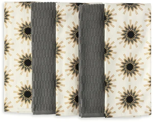 Thyme & Table Starburst Kitchen Towel Set, 5-Pack, 16 x 28 Inches Thyme & Table Starburst Kitchen Towel Set, 5-Pack, 16 x 28 Inches