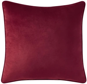 Holiday Time Red Velvet Decorative Pillow, 18in x 18in Holiday Time Red Velvet Decorative Pillow, 18in x 18in