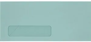 LUXPaper #10 Window Envelopes, 4 1/8 x 9 1/2, Pastel Blue, 50/Pack LUXPaper #10 Window Envelopes, 4 1/8 x 9 1/2, Pastel Blue, 50/Pack