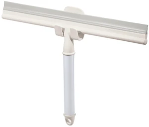 iDesign Orleans Collection Shower Squeegee with Adhesive Hook, Coconut/White iDesign Orleans Collection Shower Squeegee with Adhesive Hook, Coconut/White