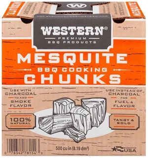 Western 500 cu in Mesquite Smoking Wood Chunk Box CS Western 500 cu in Mesquite Smoking Wood Chunk Box CS