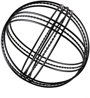 Mainstays 6" Black Metal Abstract Orb Modern Accent Tabletop Decoration Mainstays 6" Black Metal Abstract Orb Modern Accent Tabletop Decoration