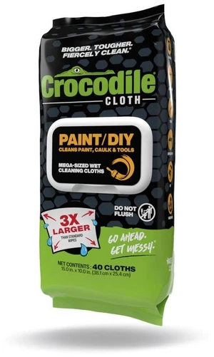 Crocodile Cloth Paint DIY Wet Cleaning Cloths, Mega-Sized, 40 Count, 15x10 Inches Crocodile Cloth Paint DIY Wet Cleaning Cloths, Mega-Sized, 40 Count, 15x10 Inches