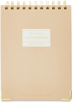 Pen+Gear College Ruled Journal, Top Spiral, Dusky Taupe, 160 Pages, 6.02 x 8.46 Inches Pen+Gear College Ruled Journal, Top Spiral, Dusky Taupe, 160 Pages, 6.02 x 8.46 Inches