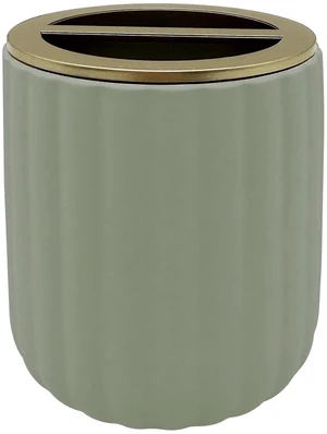 Beautiful by Drew Barrymore Ceramic Toothbrush Holder, Green Beautiful by Drew Barrymore Ceramic Toothbrush Holder, Green