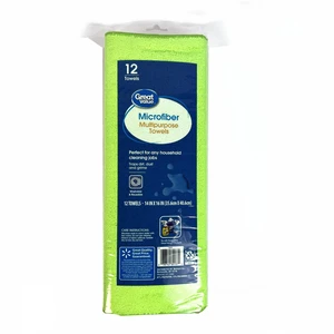 Microfiber Multipurpose Household Cleaning Cloths & Wipes, Great Value, Multicolor, 12Count Microfiber Multipurpose Household Cleaning Cloths & Wipes, Great Value, Multicolor, 12Count
