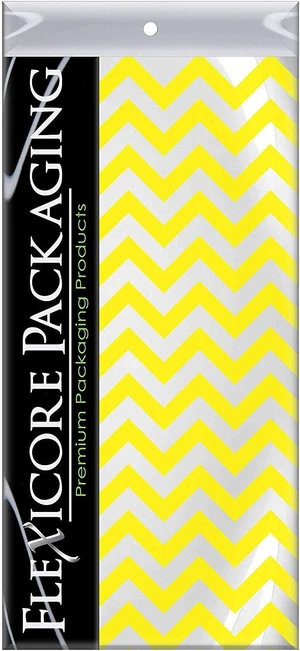 Yellow Chevron Tissue Paper 15"x20" 100 Count Yellow Chevron Tissue Paper 15"x20" 100 Count