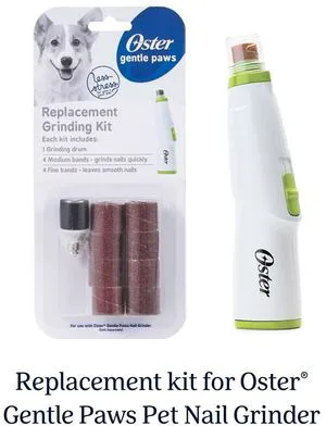Oster Gentle Paws Nail Grinder Replacement Bands Accessory Kit for Dogs and Cats Oster Gentle Paws Nail Grinder Replacement Bands Accessory Kit for Dogs and Cats