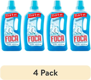 4 Pack Foca Liquid Laundry Detergent Enzyme Formula for Tough Stains 33.8fl oz 4 Pack Foca Liquid Laundry Detergent Enzyme Formula for Tough Stains 33.8fl oz