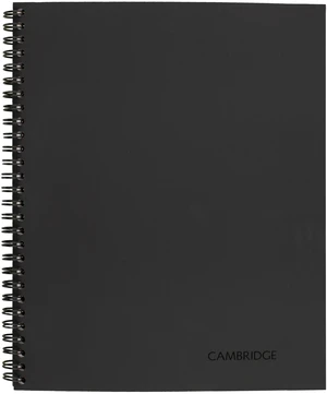 Cambridge Wirebound Legal Ruled Business Notebook, 80 Sheets, 8.25" x 11", Gray Cambridge Wirebound Legal Ruled Business Notebook, 80 Sheets, 8.25" x 11", Gray