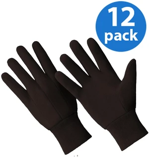 CT7000-L-12PK Poly/Cotton Brown Jersey Gloves, 12 Pair Value Pack CT7000-L-12PK Poly/Cotton Brown Jersey Gloves, 12 Pair Value Pack