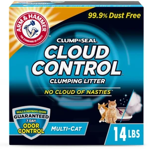 Arm & Hammer Cloud Control Multi-Cat Clumping Cat Litter with Hypoallergenic Light Scent, 14lb Arm & Hammer Cloud Control Multi-Cat Clumping Cat Litter with Hypoallergenic Light Scent, 14lb
