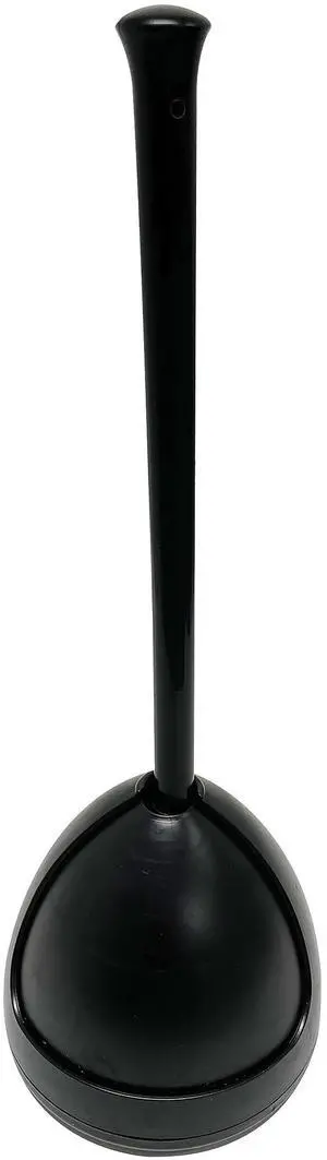 Plumb Craft Toilet Plunger with Twist Caddy Storage Holder, Black Plumb Craft Toilet Plunger with Twist Caddy Storage Holder, Black