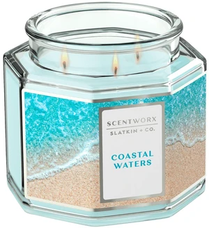 Scentworx 14.5oz Coastal Waters 3-Wick Jar Candle by Slatkin & Co Scentworx 14.5oz Coastal Waters 3-Wick Jar Candle by Slatkin & Co