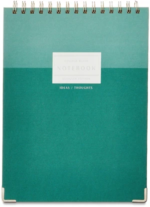 Pen+Gear Green Top Spiral Journal, 8" x 10.75", 80 Perforated Ruled Sheets Pen+Gear Green Top Spiral Journal, 8" x 10.75", 80 Perforated Ruled Sheets