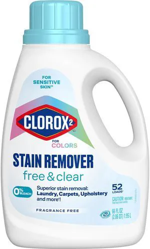 Clorox 2 For Colors 66 fl oz Stain Remover And Laundry Additive, Free And Clear, Bleach Free Clorox 2 For Colors 66 fl oz Stain Remover And Laundry Additive, Free And Clear, Bleach Free