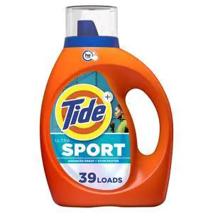 Tide Ultra Sport Liquid Laundry Detergent, 55 fl oz, 39 Loads, Advanced Sweat and Stain Fighter Tide Ultra Sport Liquid Laundry Detergent, 55 fl oz, 39 Loads, Advanced Sweat and Stain Fighter