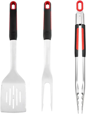 Expert Gril 3-Piece Stainless Steel BBQ Grill Tools Set Expert Gril 3-Piece Stainless Steel BBQ Grill Tools Set