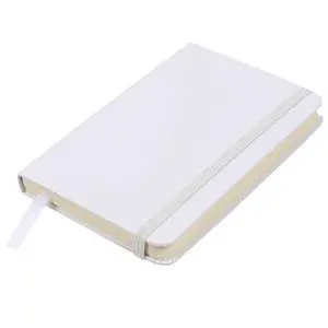 JAM Paper Hardcover Notebook, 100 Lined Sheets, 3.75 x 5.625 Inches, White, Small, 1 Pack with Elastic Band JAM Paper Hardcover Notebook, 100 Lined Sheets, 3.75 x 5.625 Inches, White, Small, 1 Pack with Elastic Band