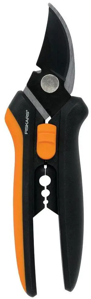 Fiskars Bypass Floral Pruning Shears Black/Orange 1/2" Cut Fiskars Bypass Floral Pruning Shears Black/Orange 1/2" Cut