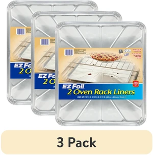 EZ Foil Disposable Oven Liner Trays, 3 Pack, 18.25 x 15.75 in., 2 Count EZ Foil Disposable Oven Liner Trays, 3 Pack, 18.25 x 15.75 in., 2 Count
