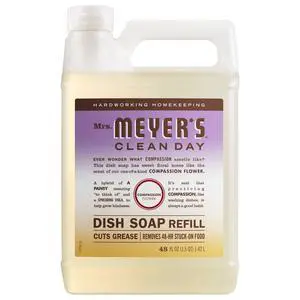 Mrs. Meyer's Clean Day Liquid Dish Soap Refill, 48Fl Oz, Compassion Flower Scent Mrs. Meyer's Clean Day Liquid Dish Soap Refill, 48Fl Oz, Compassion Flower Scent