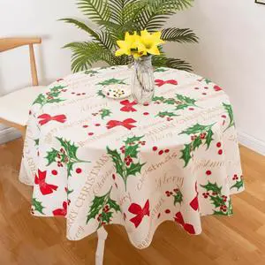 Ray Star 60 Round PVC Tablecloth, 100% Waterproof Oil Proof Spill Proof, Wipe Clean, Christmas Halloween Ray Star 60 Round PVC Tablecloth, 100% Waterproof Oil Proof Spill Proof, Wipe Clean, Christmas Halloween