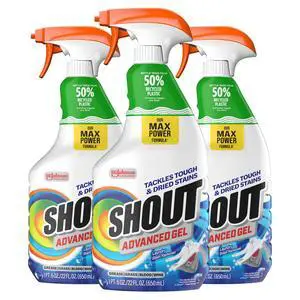 Shout Advanced Acting Gel Laundry Stain Remover, 22 Ounce (Pack of 3) Shout Advanced Acting Gel Laundry Stain Remover, 22 Ounce (Pack of 3)