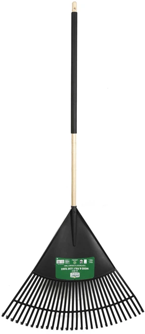Expert Gardener 30in Wood and Poly Leaf Rake Expert Gardener 30in Wood and Poly Leaf Rake
