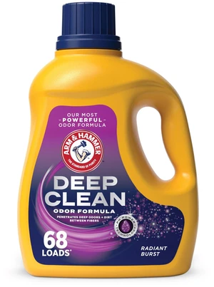 ARM & HAMMER Deep Clean Odor Formula Liquid Laundry Detergent, 102 fl oz, 68 Loads ARM & HAMMER Deep Clean Odor Formula Liquid Laundry Detergent, 102 fl oz, 68 Loads