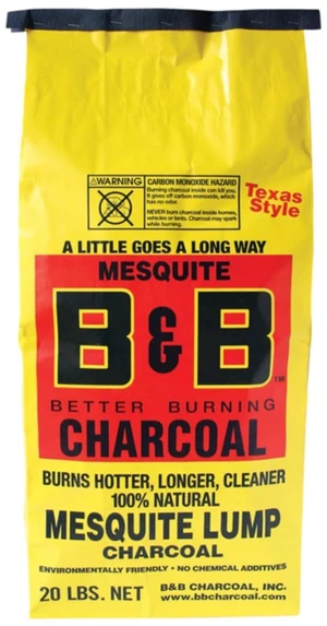 B&B Mesquite Lump Charcoal 20lb B&B Mesquite Lump Charcoal 20lb