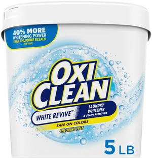 OxiClean White Revive Laundry Whitener and Stain Remover Powder 5lb OxiClean White Revive Laundry Whitener and Stain Remover Powder 5lb