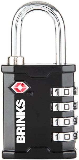 Brinks 40mm Heavy Duty Zinc Die-Cast TSA Resettable Combination Luggage Padlock with 1in Shackle Brinks 40mm Heavy Duty Zinc Die-Cast TSA Resettable Combination Luggage Padlock with 1in Shackle