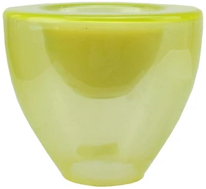 6" Lime Green Torchiere Glass Votive Candle Holder with Wax Candle 6" Lime Green Torchiere Glass Votive Candle Holder with Wax Candle