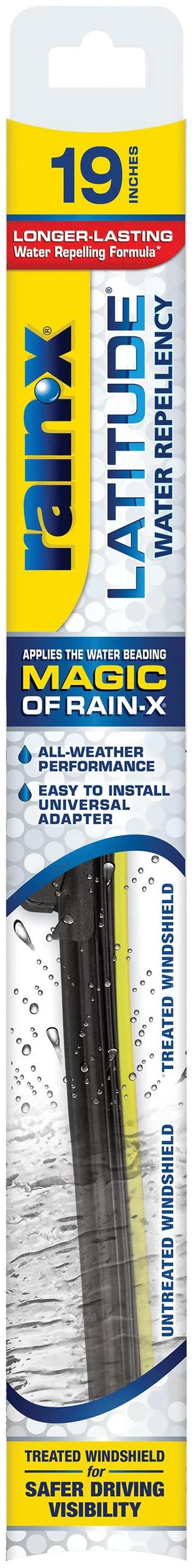 Rain-X Latitude Water Repellency 19" 2-in-1 Windshield Wiper Blade Rain-X Latitude Water Repellency 19" 2-in-1 Windshield Wiper Blade