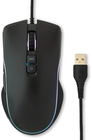 Onn Wired USB Gaming Mouse with Adjustable DPI, Backlit, 7-Button, Black Onn Wired USB Gaming Mouse with Adjustable DPI, Backlit, 7-Button, Black