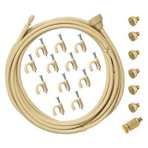 Orbit Model #20030 Basic Preassembled Outdoor Mist Cooling System Kit, 12ft, 1lb, Tan, Ready to Install Orbit Model #20030 Basic Preassembled Outdoor Mist Cooling System Kit, 12ft, 1lb, Tan, Ready to Install