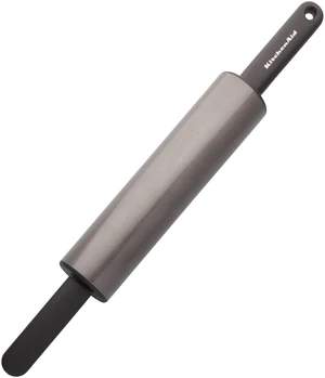KitchenAid Classic Nonstick Metal Handled Rolling Pin, Gray KitchenAid Classic Nonstick Metal Handled Rolling Pin, Gray